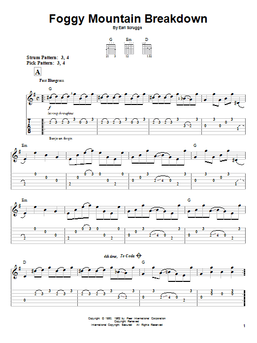 Produktbild zu: Foggy Mountain Breakdown