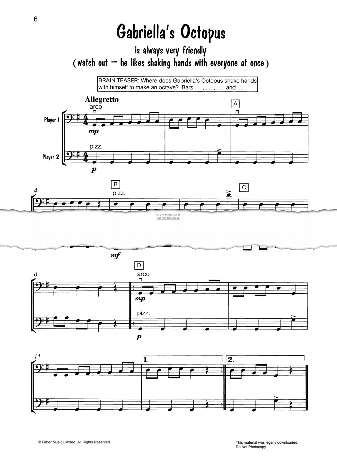 Produktgalerie: Seite 1 von 1 Gabriella's Octopus, Mary Cohen, Violoncello