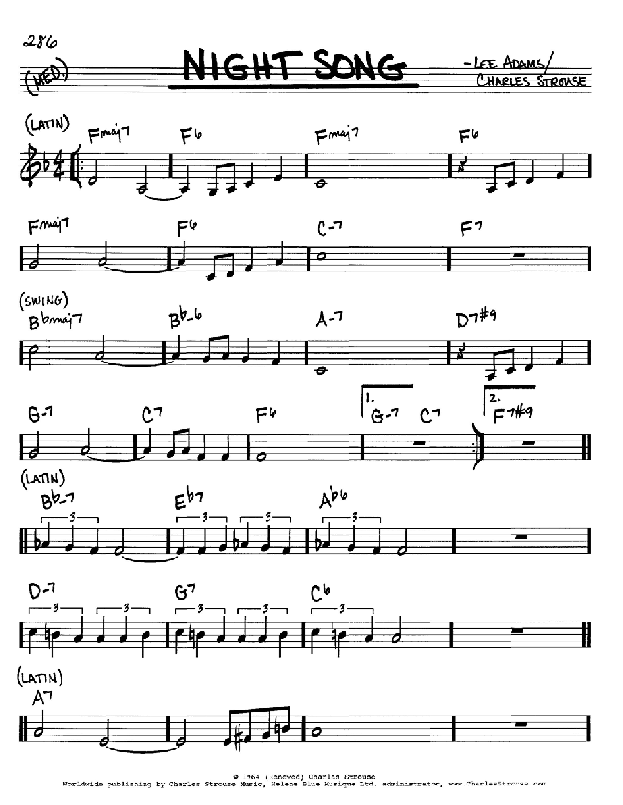 Produktbild zu: Night Song