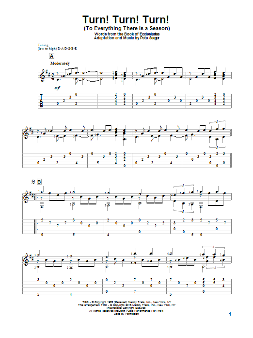 Produktgalerie: Seite 1 von 1 Turn! Turn! Turn! (To Everything There Is A Season), The Byrds, Gitarre