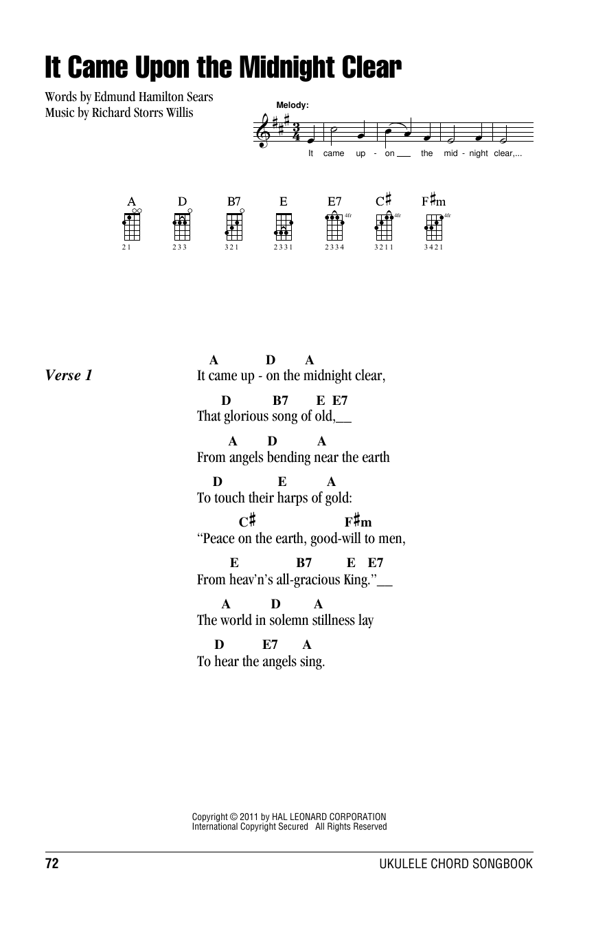Product gallery: Page 1 of 1 It Came Upon The Midnight Clear, Edmund Hamilton Sears