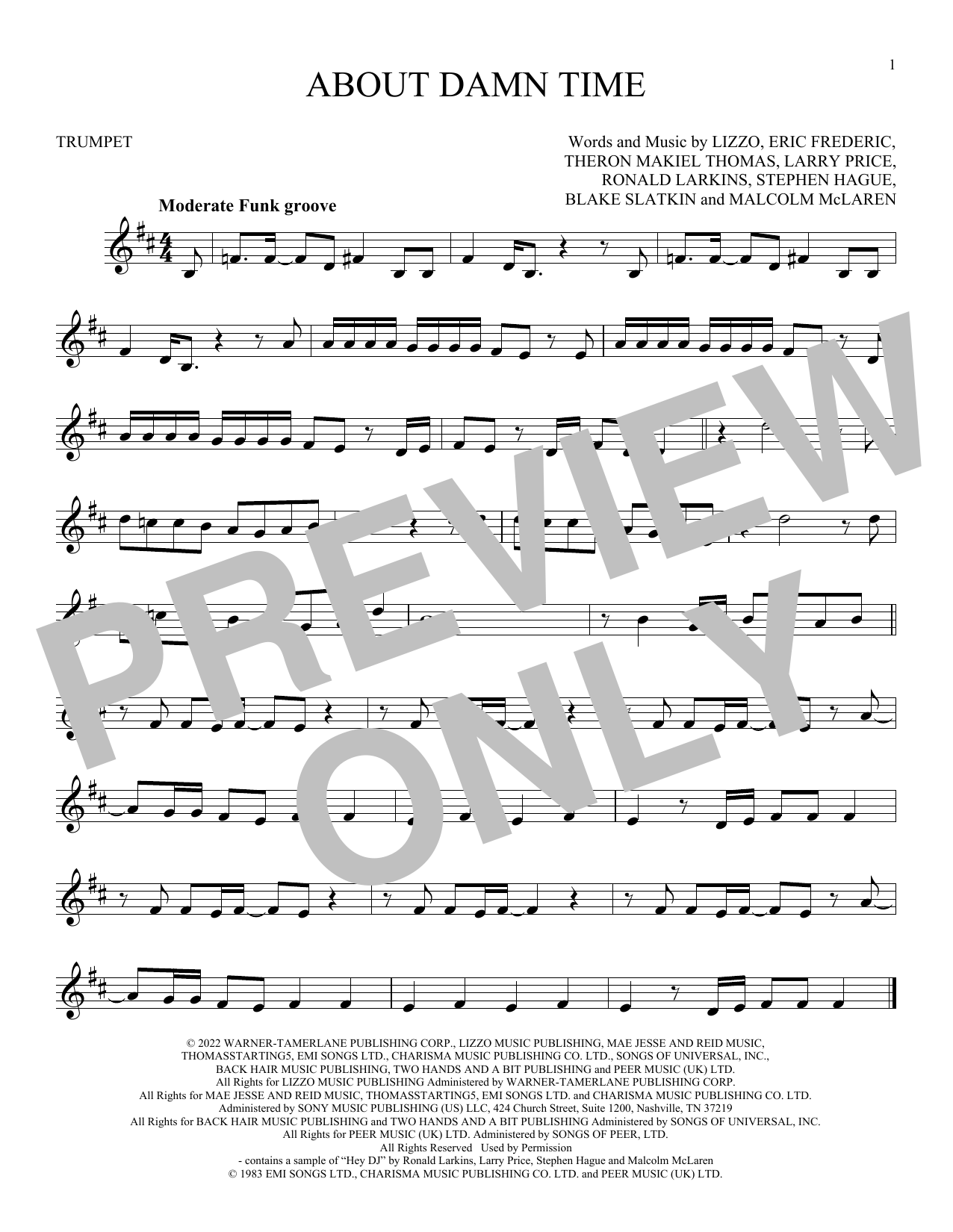 Produktgalerie: Seite 1 von 1 About Damn Time, Lizzo, Trompete