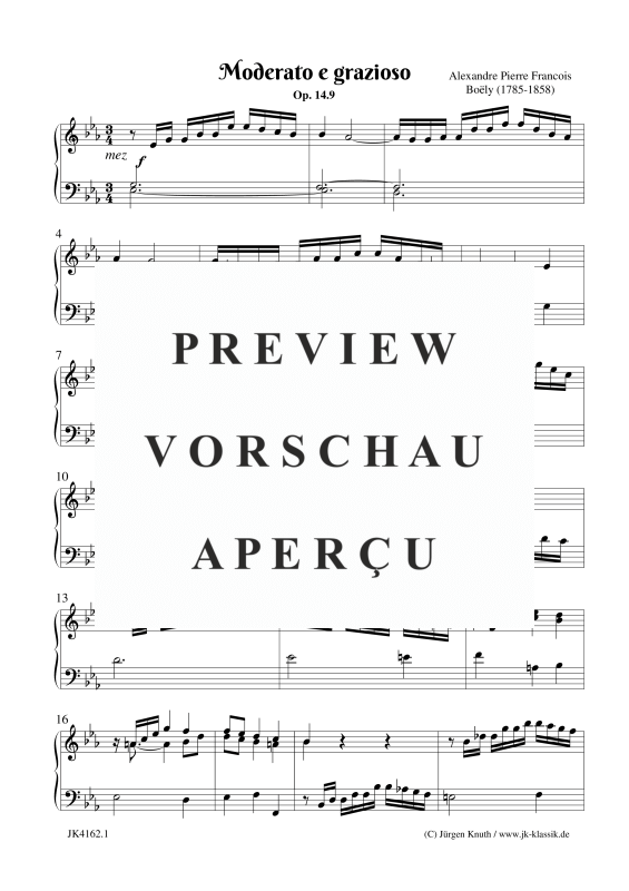 gallery: Moderato e grazioso Op. 14.9, , Klavier Solo