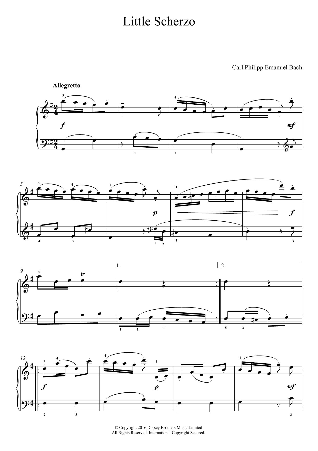 Produktbild zu: Little Scherzo