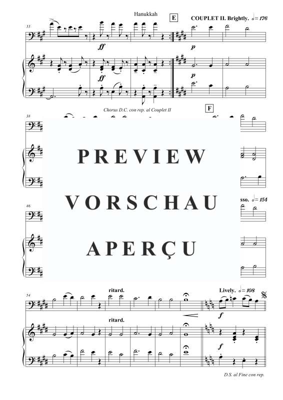 Produktgalerie: Seite 4 von 6 Hanukkah, , Kontrabass und Klavier