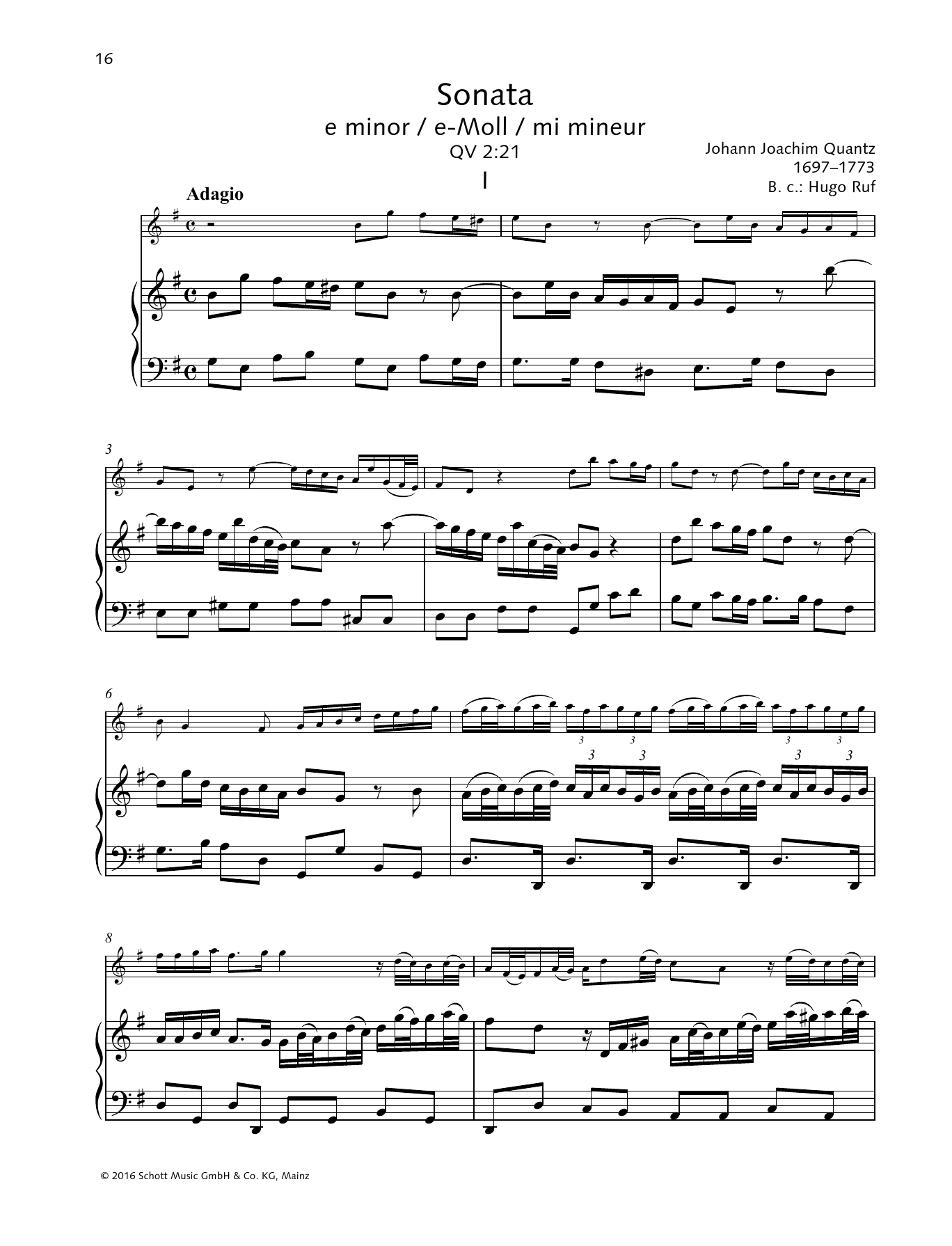 Produktbild zu: Sonata E minor