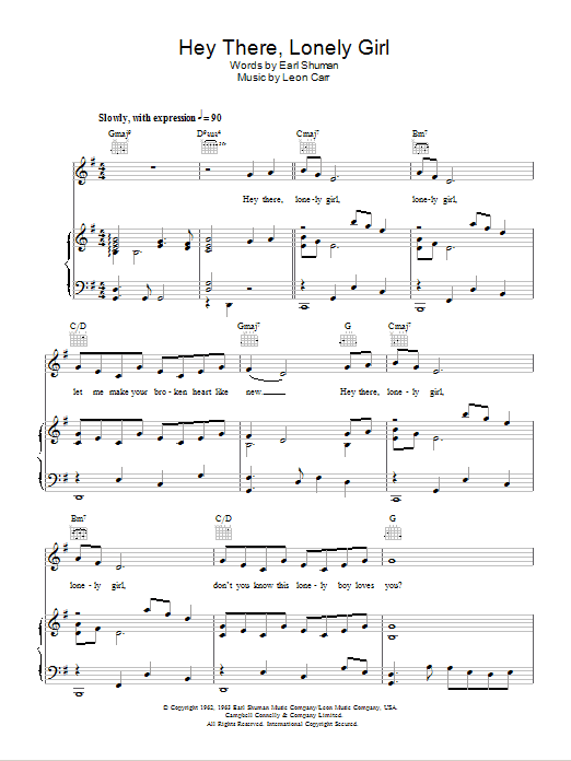 Produktbild zu: Hey There, Lonely Girl