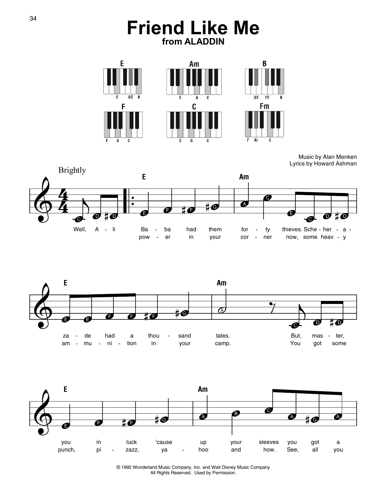 Produktbild zu: Friend Like Me (from Aladdin)