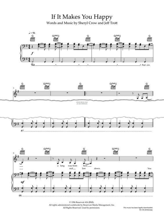 Produktgalerie: Seite 1 von 1 If It Makes You Happy, Sheryl Crow, Gesang, Gitarre, Klavier