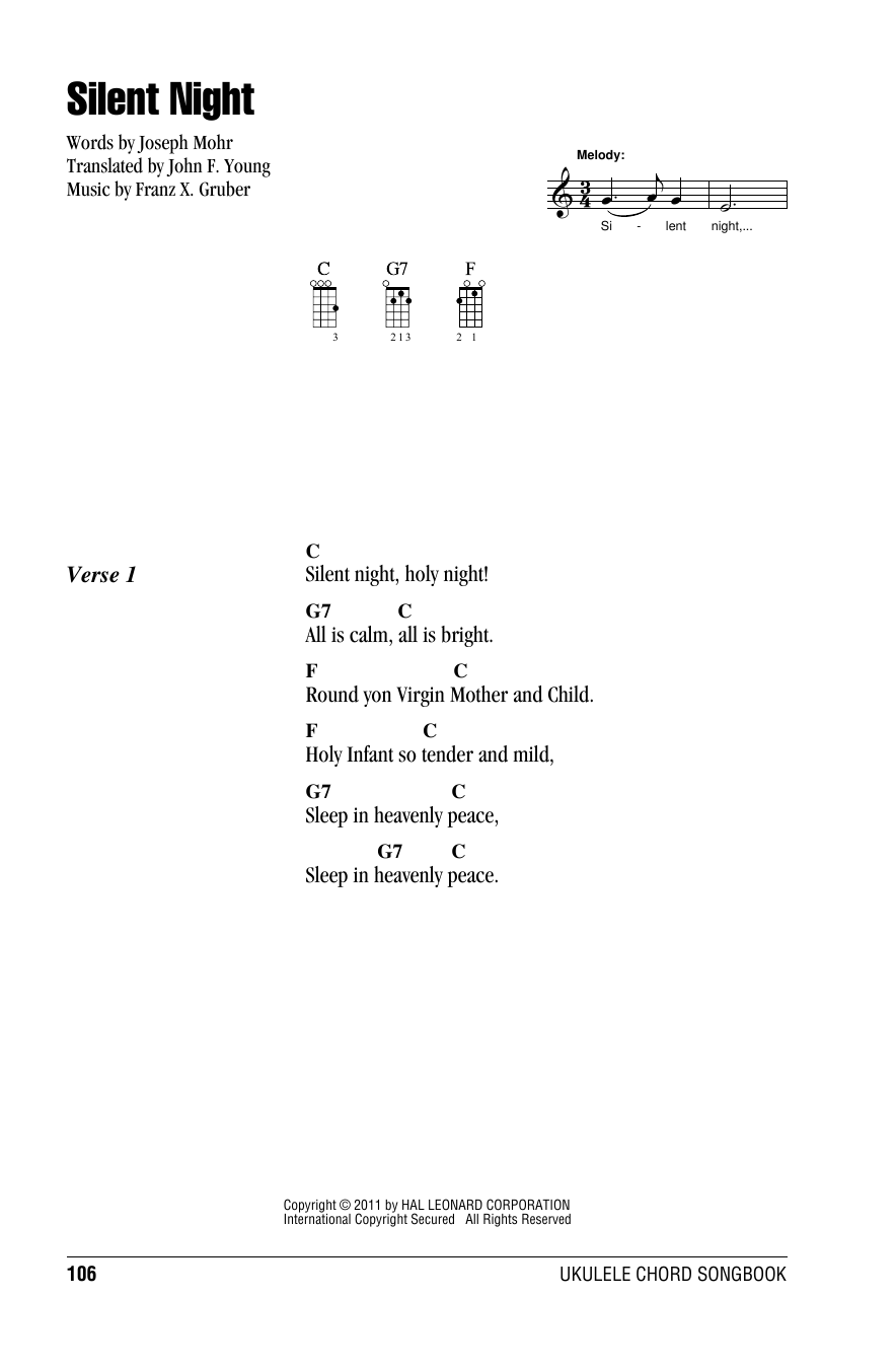 Product gallery: Page 1 of 1 Silent Night, Franz X. Gruber
