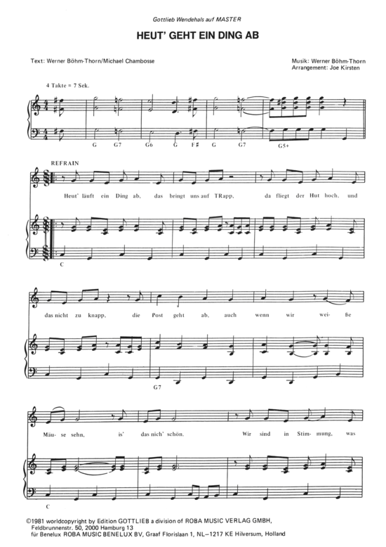 Produktbild zu: Heut geht ein Ding ab Gottlieb Wendehals