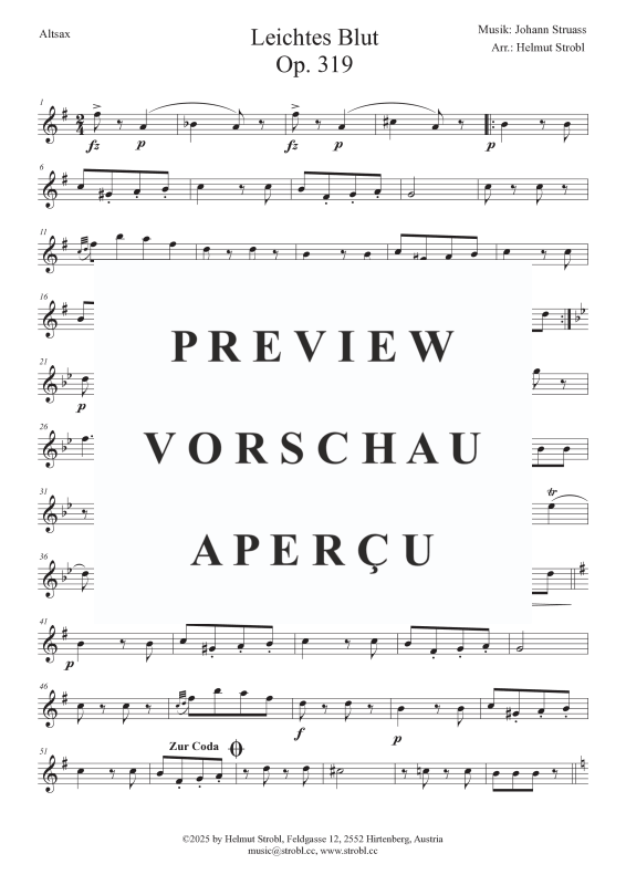 Produktgalerie: Seite 5 von 11 Leichtes Blut, , Saxophon Quintett