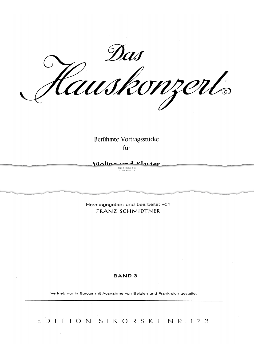Produktbild zu: Das Hauskonzert [Concert at Home]