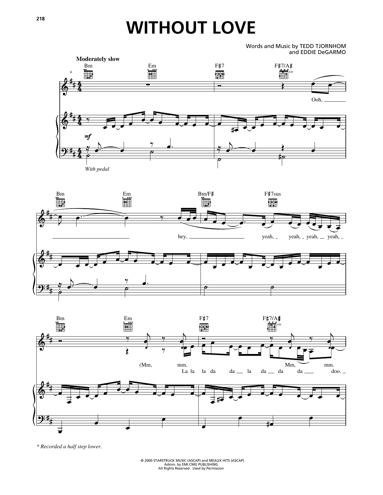 Produktgalerie: Seite 1 von 1 Without Love, Stacie Orrico, Gesang, Gitarre, Klavier