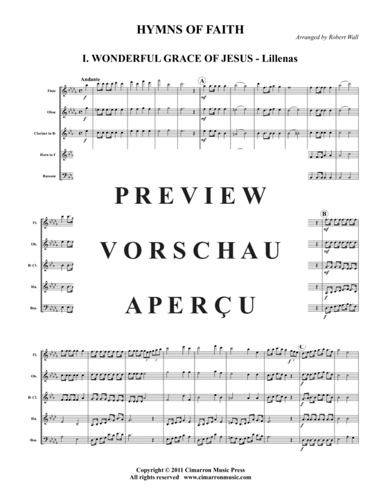 Produktgalerie: Seite 2 von 15 Hymns of Faith , , (Holzbläser-Quintett)