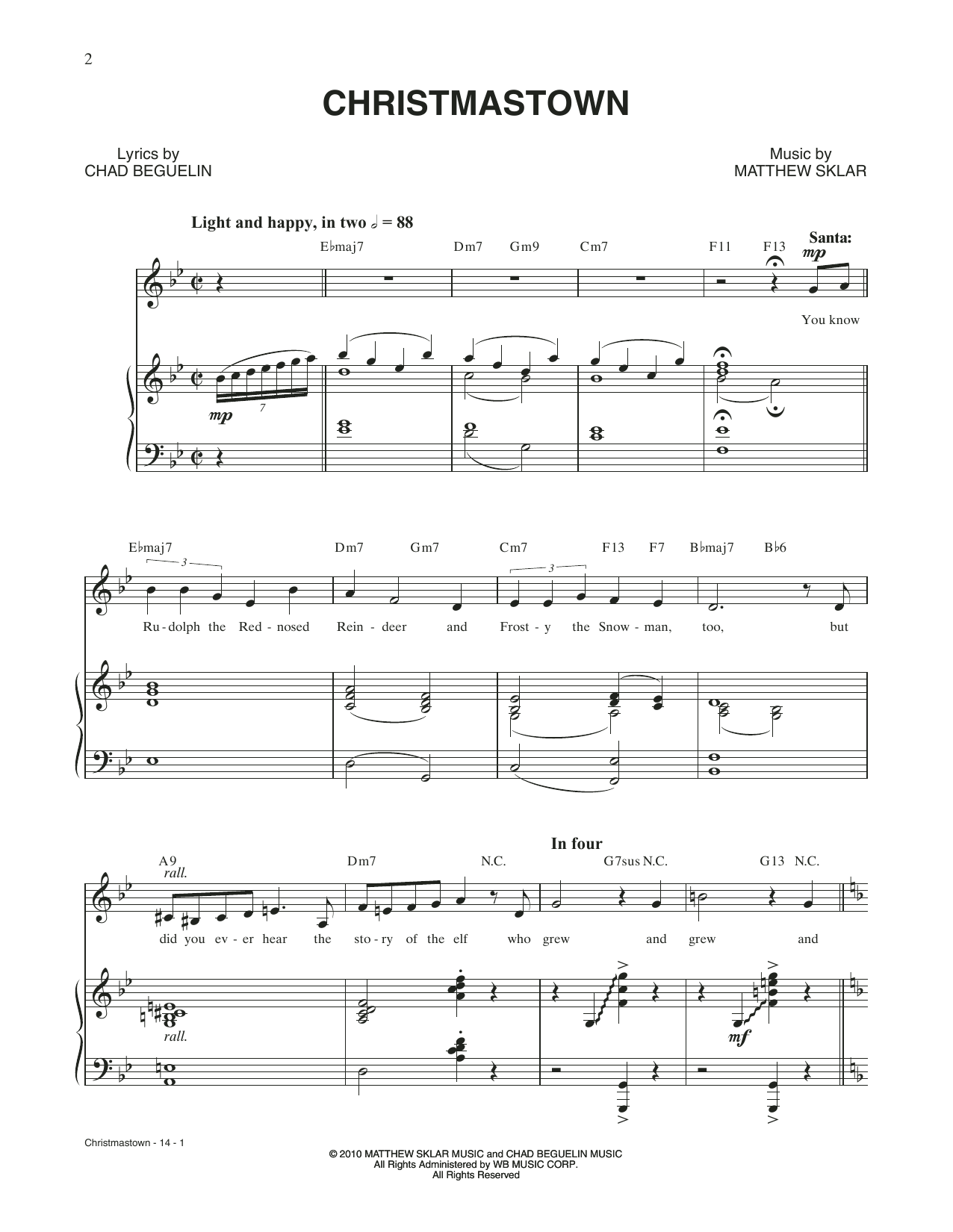 Product picture to: Christmastown (from Elf: The Musical)