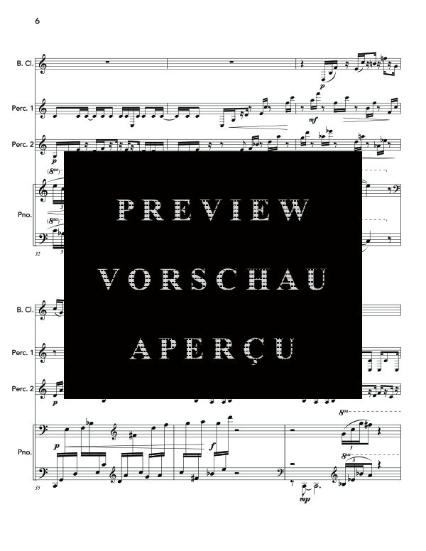 Produktgalerie: Seite 10 von 11 Angles of Repose, , (Trio Bass Klarinette, Percussion und Klavier)