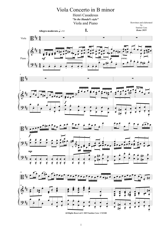 Produktbild zu: Viola Concerto in B minorHenri Casadesus