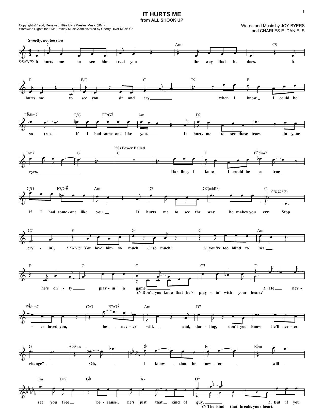 Produktgalerie: Seite 1 von 1 It Hurts Me, Elvis Presley, Melodieinstrument