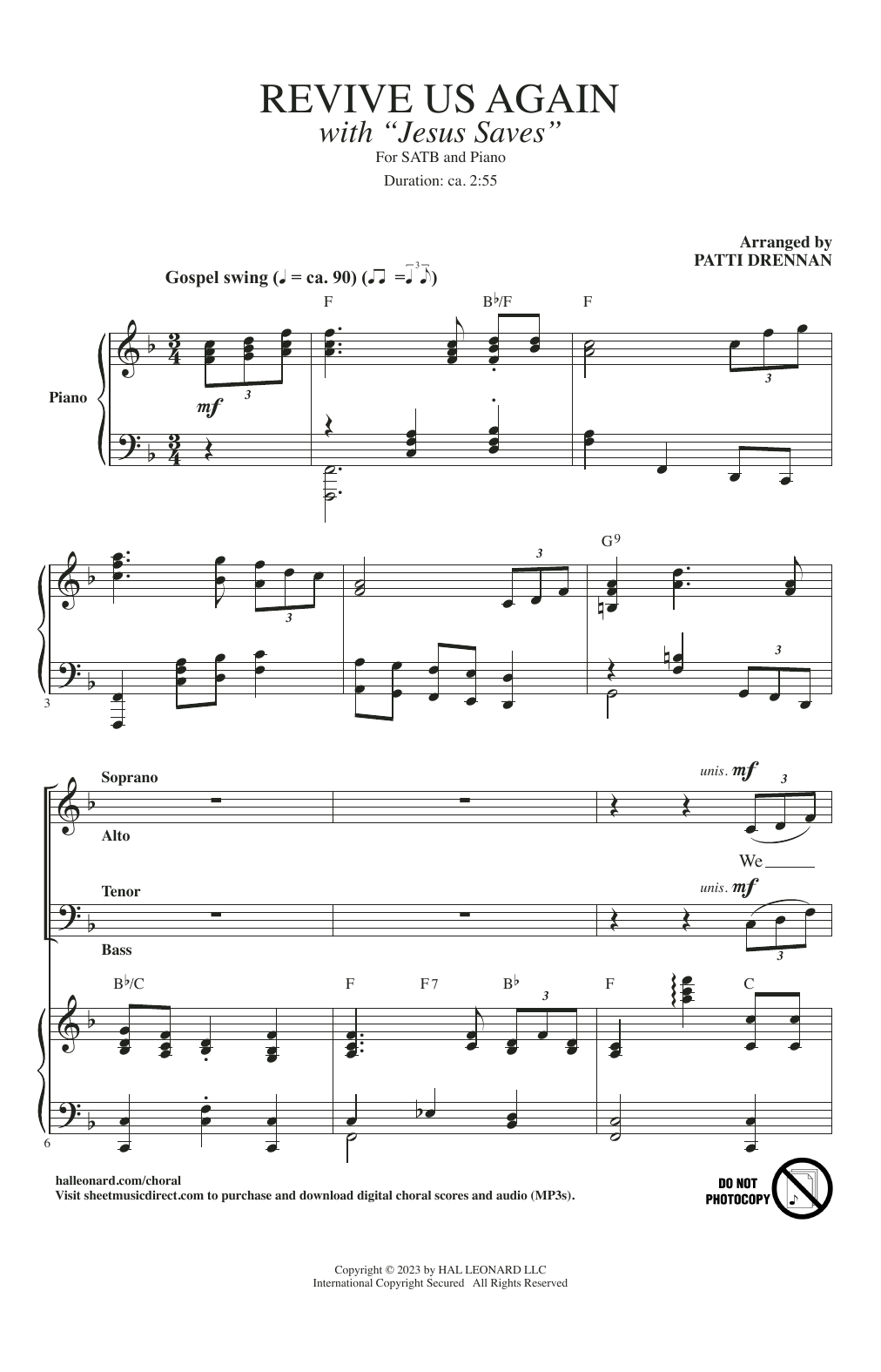 Produktbild zu: Revive Us Again (with "Jesus Saves")