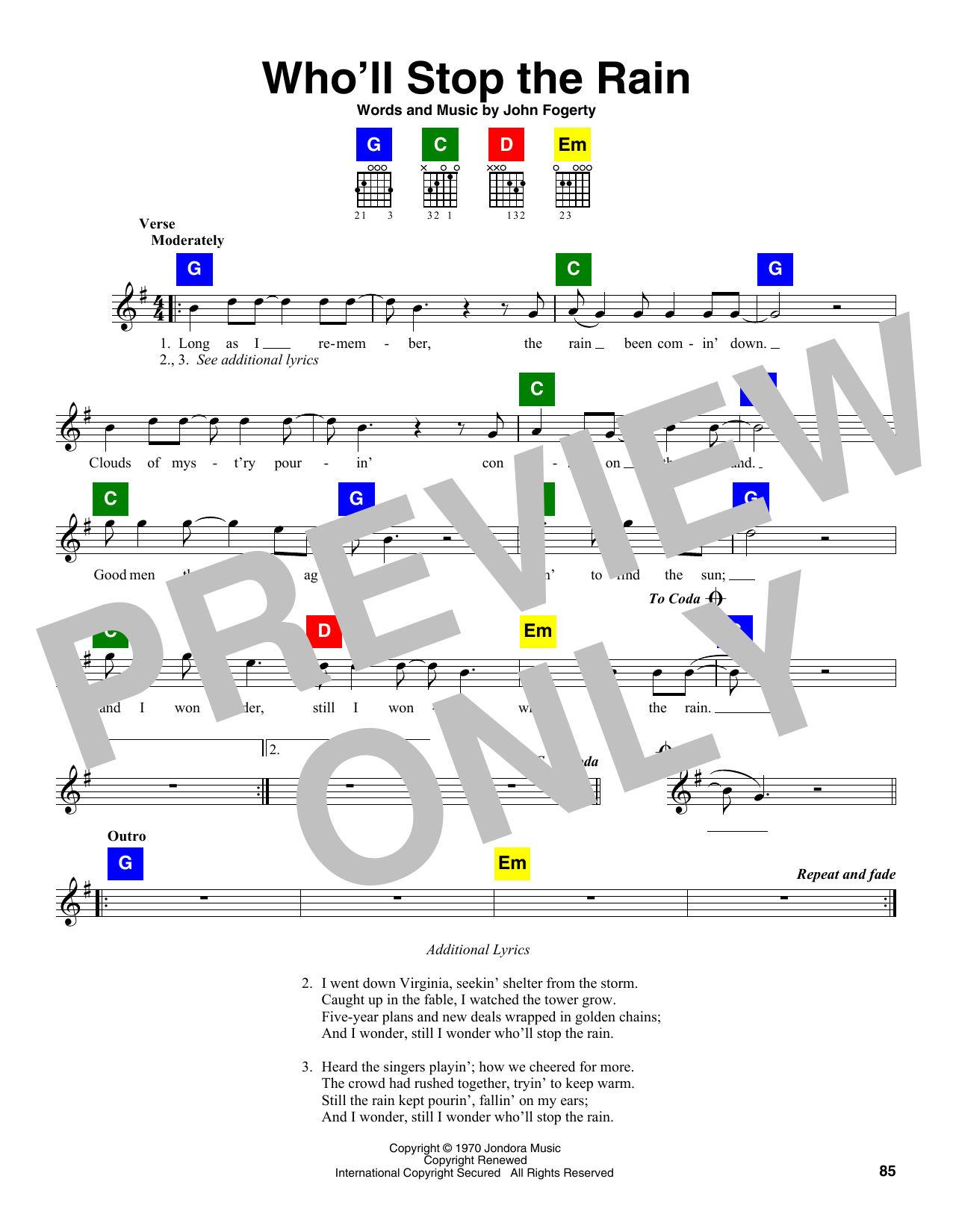 Produktbild zu: Who'll Stop The Rain