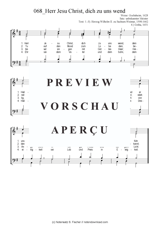 Produktbild zu: Herr Jesu Christ, dich zu uns wend Chorsatz Alte Meister