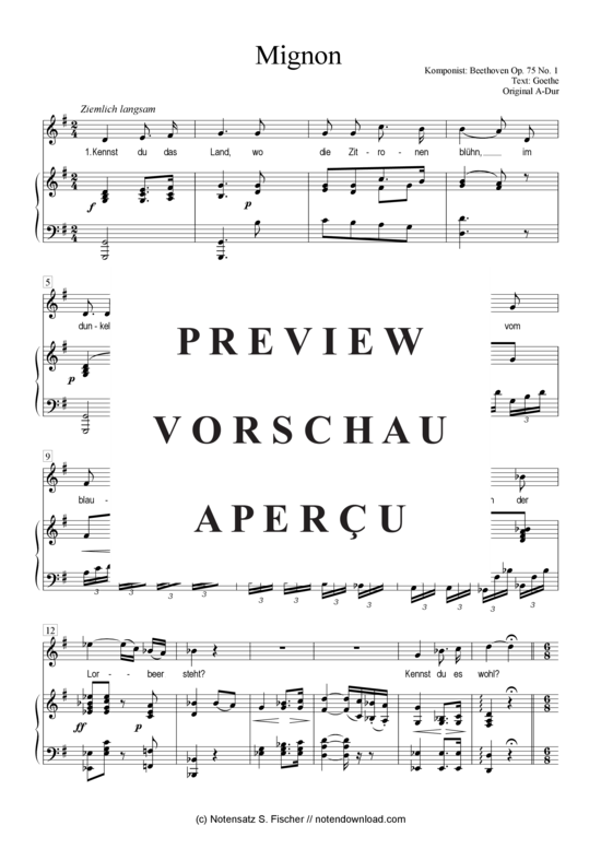 Produktgalerie: Seite 2 von 6 Mignon  , , Klavier und Gesang