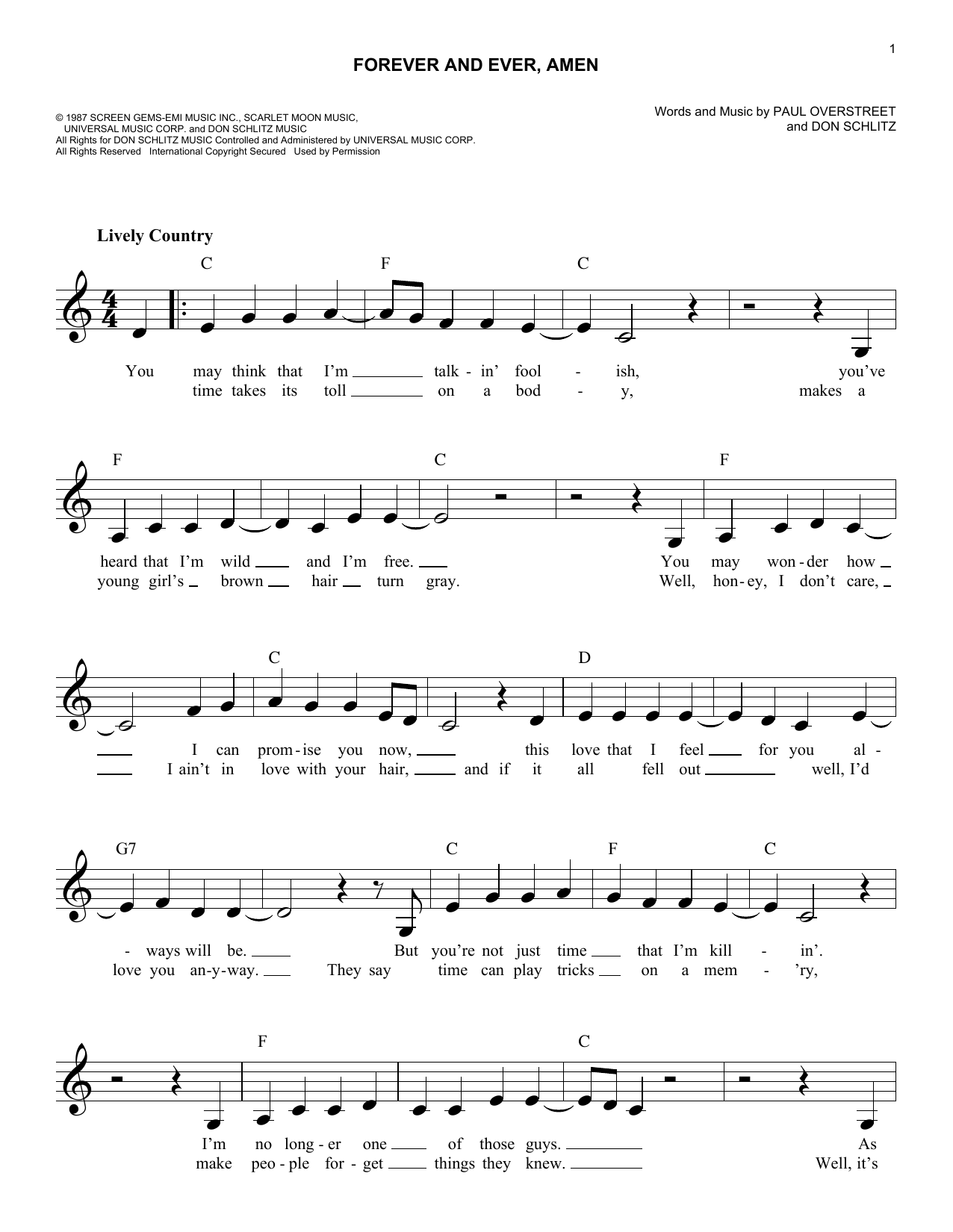 Produktbild zu: Forever And Ever, Amen