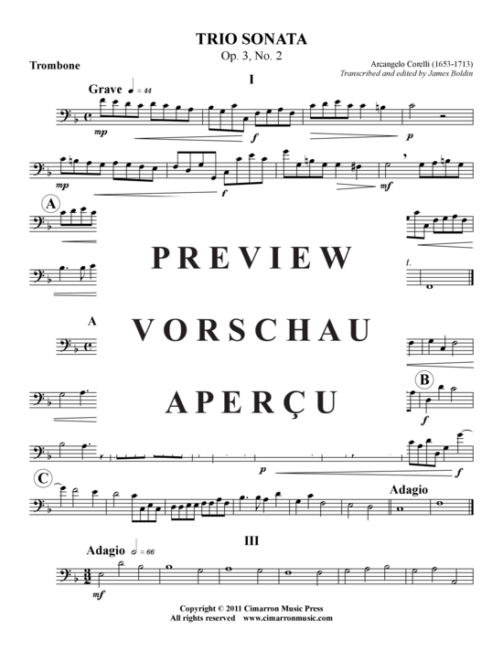 gallery: Trio Sonata op. 3, Nr. 2 , , (Trompete, Horn, Posaune)