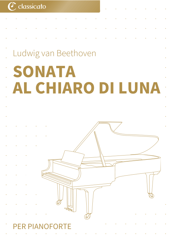 Produktbild zu: Sonata al chiaro di luna - Edizione semplificata per principianti al pianoforte