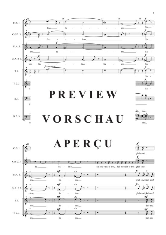 Produktgalerie: Seite 5 von 11 Salmo XXIII , , (Gemischter Chor 9-stimmig)