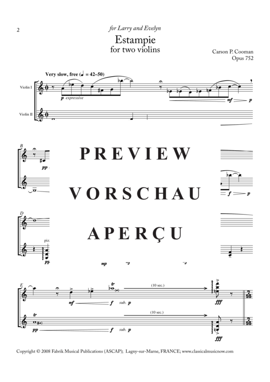 Product gallery: Page 3 of 8 Estampie , , (Duet for two violins)