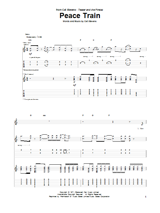 Product gallery: Page 1 of 1 Peace Train, Cat Stevens