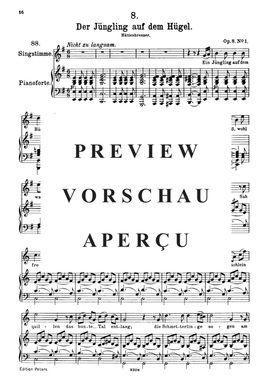 Product gallery: Page 2 of 4 Der Jüngling auf dem Hügel D.702, , High Voice and Piano