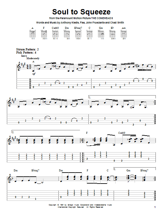 Product gallery: Page 1 of 1 Soul To Squeeze, Red Hot Chili Peppers