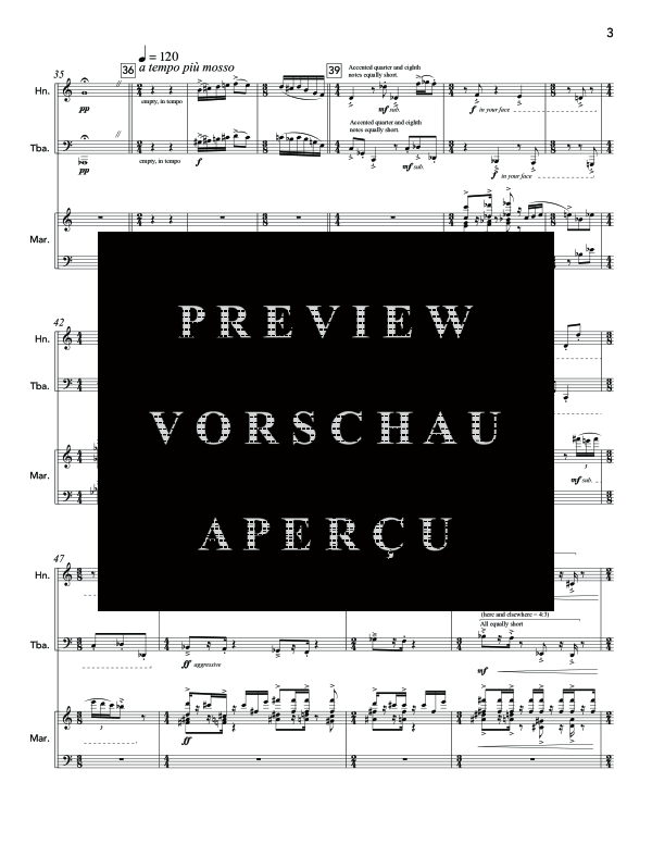 gallery: 3D, , (trio horn in F, tuba and percussion)