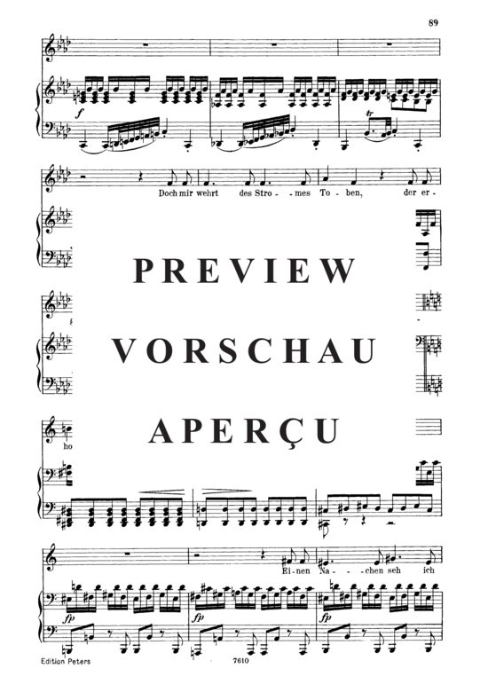Product gallery: Page 5 of 7 Sehnsucht D.636 Aus dieses Tales Gründen in A Moll, , Low Voice and Piano