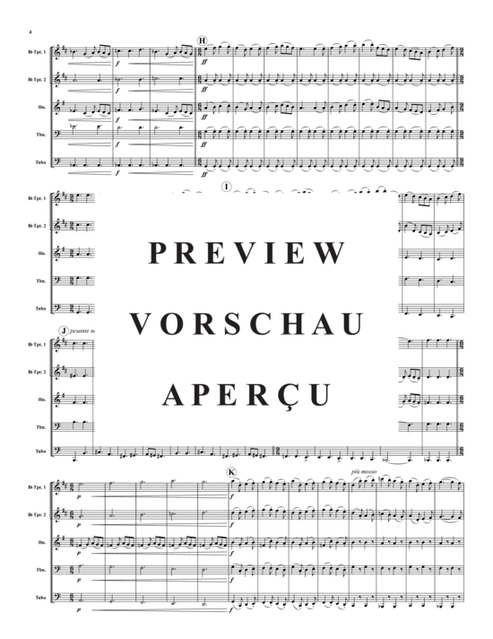 Produktgalerie: Seite 5 von 21 Zwei Sätze aus St. Paul´s Suite , , (Blechbläser-Quintett)