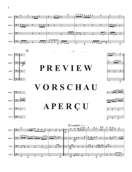 Product gallery: Page 3 of 17 Choral u.Variationen über Was Gott tut ist wohlgetan , , (Tuba Quartet: 2x Baritone, 2xTuba)