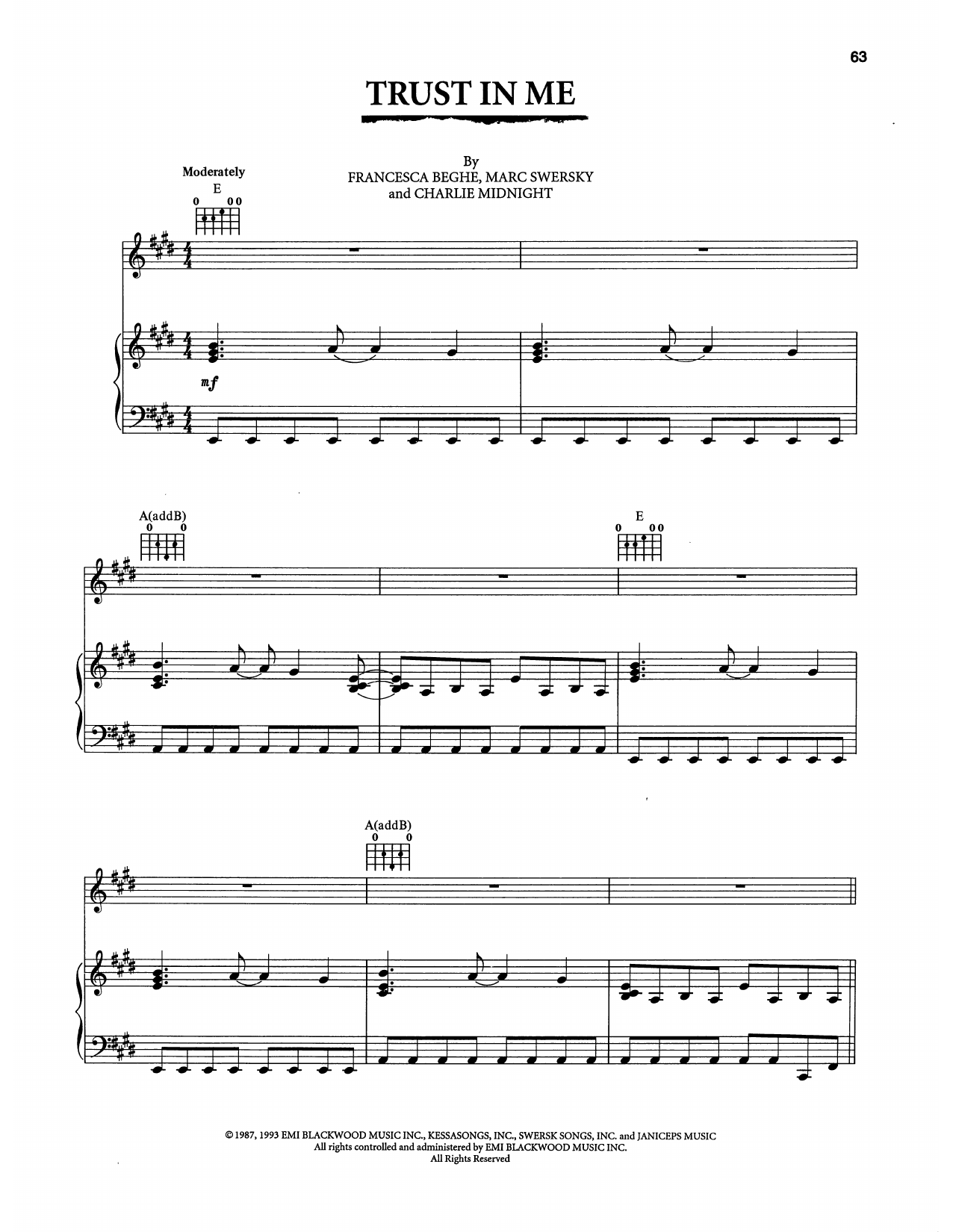 Produktbild zu: Trust In Me (from The Bodyguard)