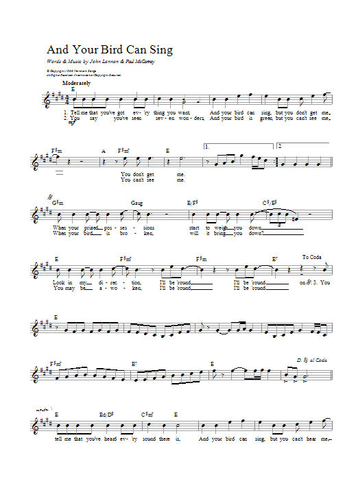 Produktbild zu: And Your Bird Can Sing