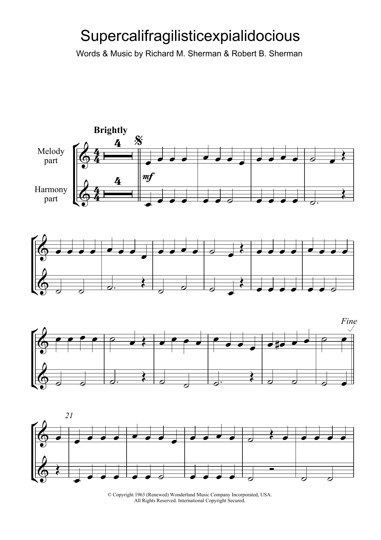 Product gallery: Page 1 of 1 Supercalifragilisticexpialidocious (from Mary Poppins), Julie Andrews