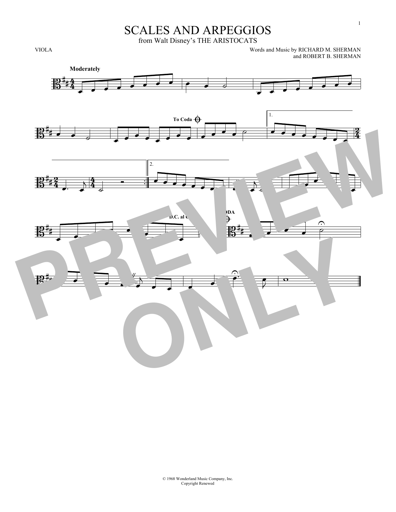 Product gallery: Page 1 of 1 Scales And Arpeggios, Richard & Robert Sherman