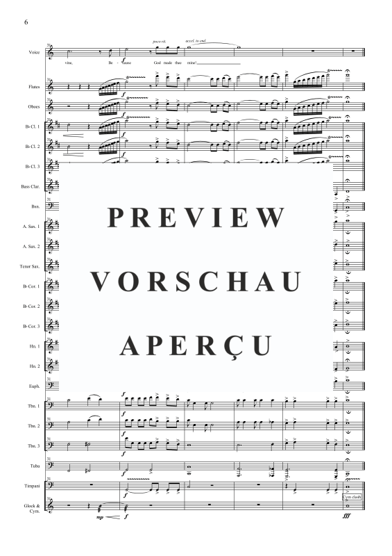 Produktgalerie: Seite 9 von 11 Because, , Solo Gesang und Blasorchester