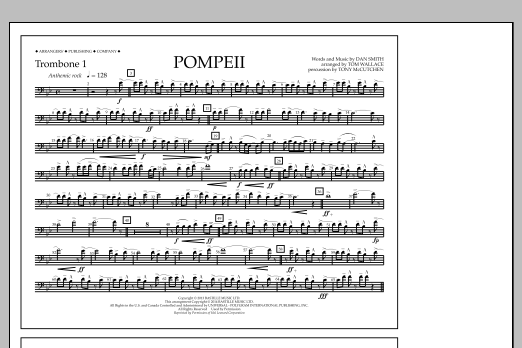 Produktbild zu:  Pompeii - Trombone 1 - Tom Wallace