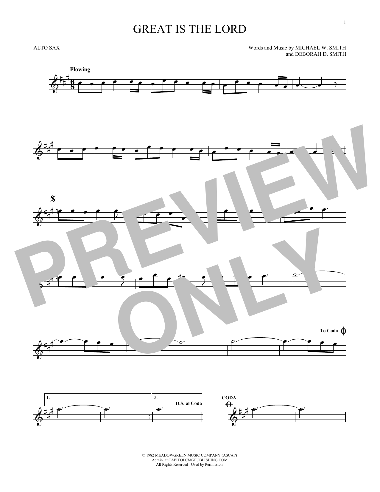 Product gallery: Page 1 of 1 Great Is The Lord, Michael W. Smith