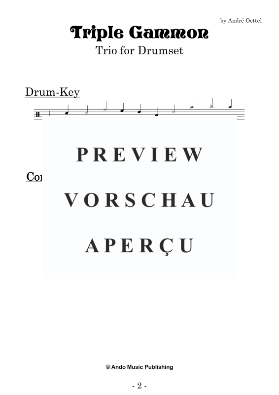 Produktgalerie: Seite 4 von 11 Triple Gammon, , Drumset Trio