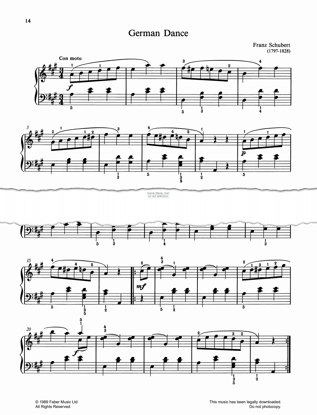 Produktgalerie: Seite 1 von 1 German Dance, Franz Schubert, Klavier