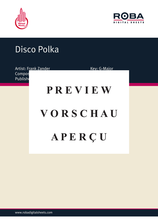 Produktgalerie: Seite 2 von 6 Disco Polka, Zander, 	Frank, Klavier und Gesang