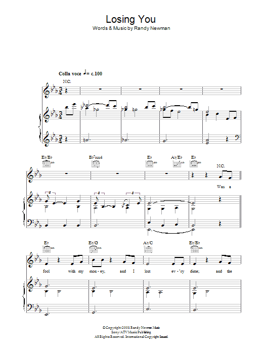 Produktgalerie: Seite 1 von 1 Losing You, Randy Newman, Gesang, Gitarre, Klavier